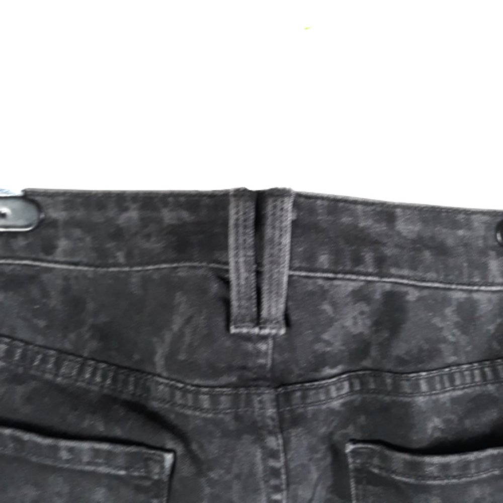 Vince Floral Black Dylan-Ankle Denim Skinny Mid Rise Jeans Size 31 - Picture 4 of 14